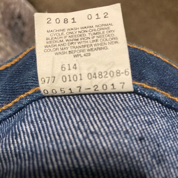Levis 517 Classic Mens Jeans 36/32” Blue Bootcut Black Tab  Y2K 2001 - Picture 4 of 11